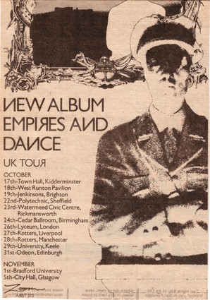 Empires And Dance Album And Tour Magazine Advert