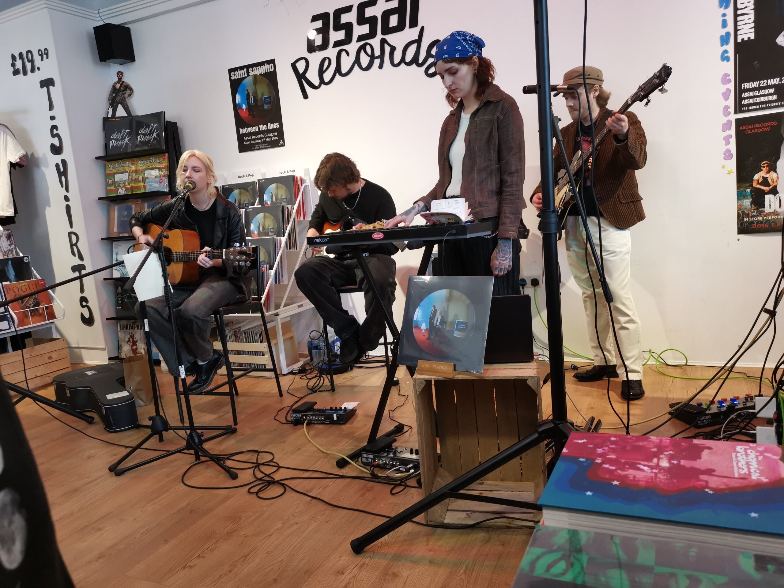 Saint Sappho – Between The Lines Album Launch – Assai Records, Glasgow – 02/05/2026